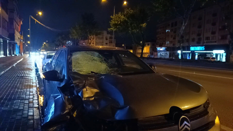 Alkollü sürücünün kullandığı otomobilin çarptığı yaya ağır yaralandı