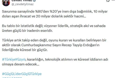 Cevdet Yılmaz: Türkiye savunma sanayinde küresel güçtür