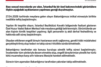Bakanlık: Bakımevinde engelli bireye şiddet uygulayan personelin iş akdi feshedildi