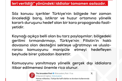 DMM'den 'silah ve İHA eğitimi' iddialarına ilişkin açıklama