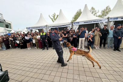 Jandarmanın arama-kurtarma köpeği Çınar’ın son gösterisi, ilgiyle izlendi