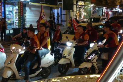 Kilis’te Galatasaray'ın şampiyonluğu coşkuyla kutlandı