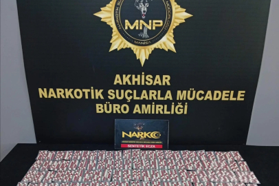 Manisa’da uyuşturucu operasyonu: 1666 sentetik ecza ele geçirildi