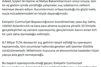 Eskişehir merkezli yasa dışı bahis operasyonu; 135 gözaltı (2)