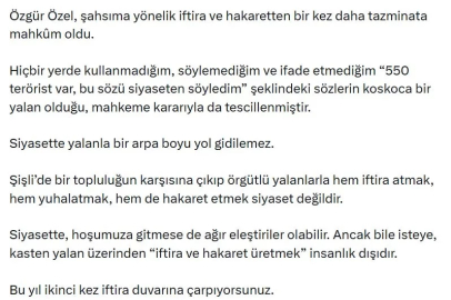 AK Parti'li Soylu: Özgür Özel, bir kez daha tazminata mahkum oldu