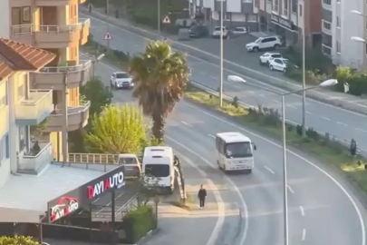 Trafikte geri geri giden minibüsün sürücüsüne 20 bin TL ceza