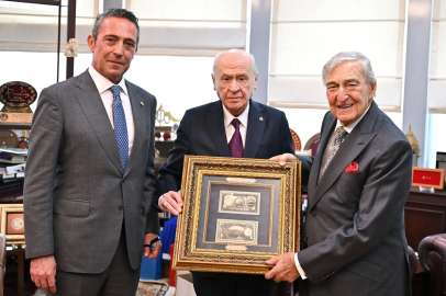 Bahçeli, Rahmi Koç ile Ali Koç'u kabul etti