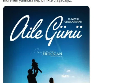 Cumhurbaşkanı Erdoğan, 'Aile Günü'nü tebrik etti