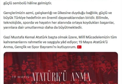 İletişim Başkanı Duran'dan 19 Mayıs mesajı