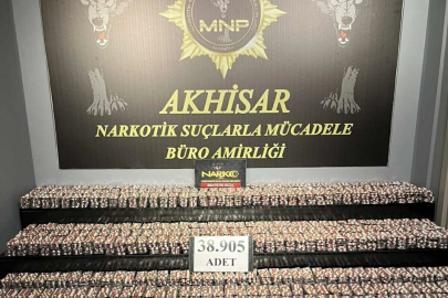 Manisa'da 42 bin 300 sentetik hap ele geçirildi; 2 tutuklama
