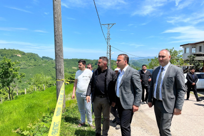 Ordu’da heyelan kamerada (2)