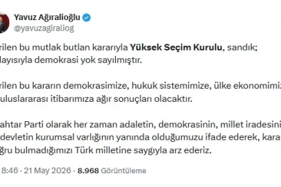 Ağıralioğlu: Demokrasi yok sayılmıştır