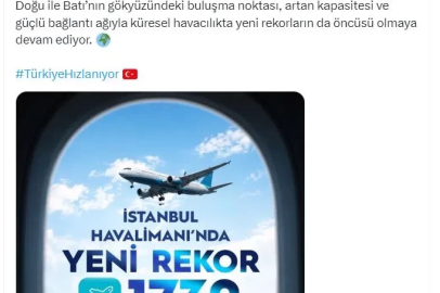 İstanbul Havalimanı, en yoğun günlük hava trafiğine ulaştı