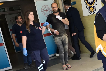 Elini testereye kaptıran işçinin parmağı koptu
