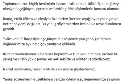 AK Parti’li Çelik: Kadınlara dönük her türlü aşağılayıcı söylemi kınıyoruz
