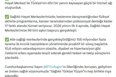 Bakan Memişoğlu: 4 ayda Sağlıklı Hayat Merkezlerimize 96 bini aşkın başvuru gerçekleşti