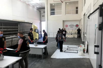 İpsala Sınır Kapısı'na gelen TIR'da 1,5 ton uyuşturucu ele geçirildi