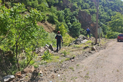 Dereye düşen kamyonette kaybolan baba-oğlu arama çalışmalarında 2'nci gün 