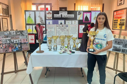 Atletizmdeki başarısını moda tasarım projesine dönüştürdü